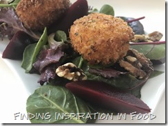 Fried Goat Cheese Beet Salad