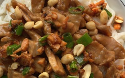 Hoisin Pork with Rice Noodles