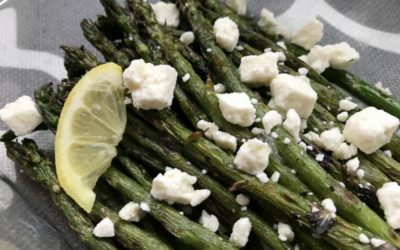 Grilled Asparagus Salad with Lemon & Feta