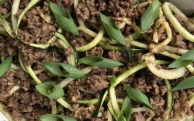 Korean Beef Zucchini Noodles