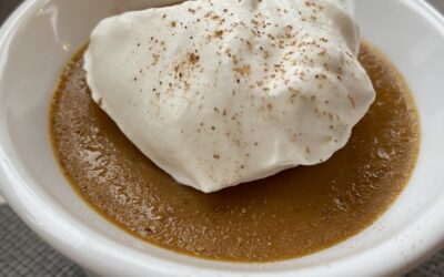No Crust Mini Pumpkin Pies with Bourbon Maple Whipped Cream