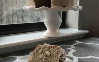 Apple Spice Cake with Cinnamon Cream Cheese Frosting