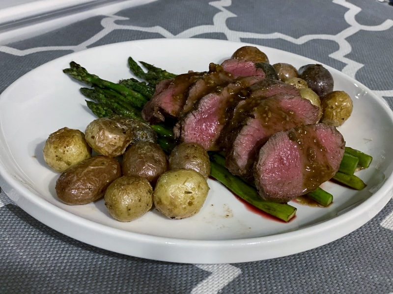 Steakhouse-Style Pan-Seared Backstrap with Easy Garlic Butter Pan Sauce