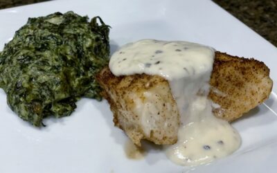 Chilean Sea Bass with Lemon Parmesan Cream Sauce