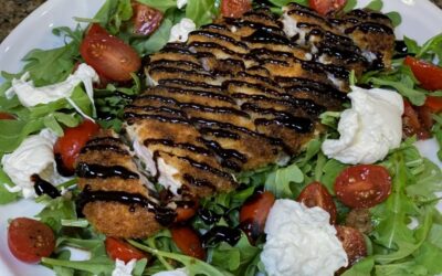 Chicken Milanese Burrata Salad