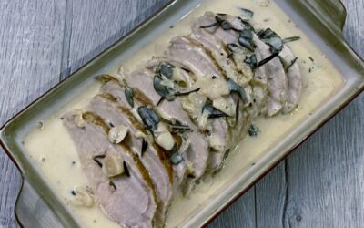 Pork Loin with Wine and Herb Gravy