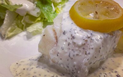 Cod Fillets with Basil Butter