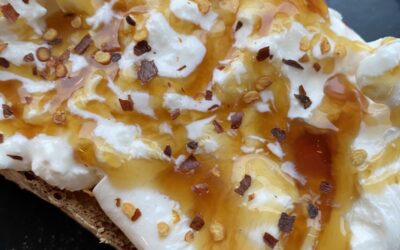 Burrata with Hot Honey on Ciabatta
