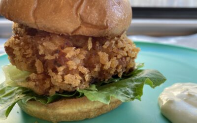 Crispy Fried Shrimp Burger