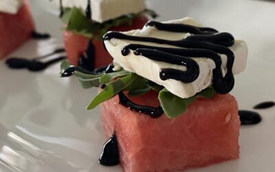 Watermelon Brie Bites￼