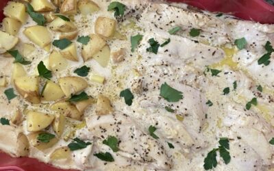 Chicken and Potatoes with Dijon Cream Sauce￼