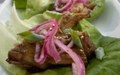 Instant Pot Sticky Pork Lettuce Wraps