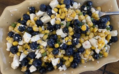 Blueberry Corn Feta Salad￼