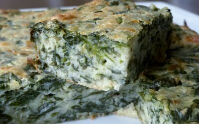 Spinach and Feta Brownies