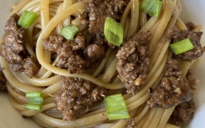 Ground Beef Mongolian Noodles