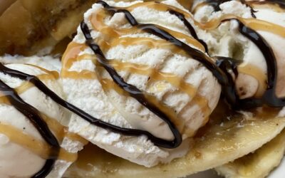 Grilled Banana Split