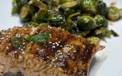 Asian BBQ Salmon and Brussels Sprouts