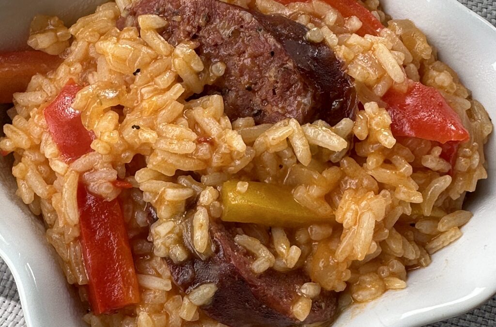 Smoked Sausage and Peppers with Rice