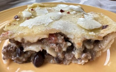 Venison Green Chile Enchilada Casserole