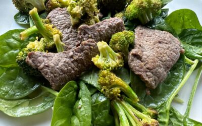 Hot Beef and Broccoli Salad