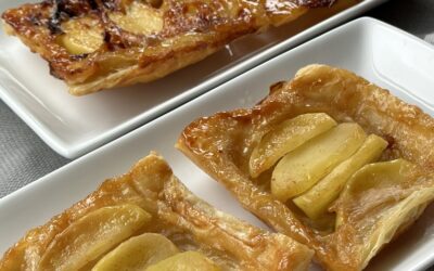 Hot Honey Brie and Apple Puff Pastry Turnover