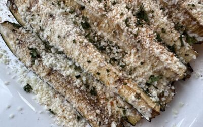 Mexican Street Corn Style Grilled Zucchini